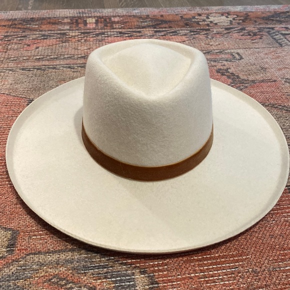 Lack Of Color Accessories - LACK OF COLOR VAL DIAMOND OFF WHITE WOOL HAT